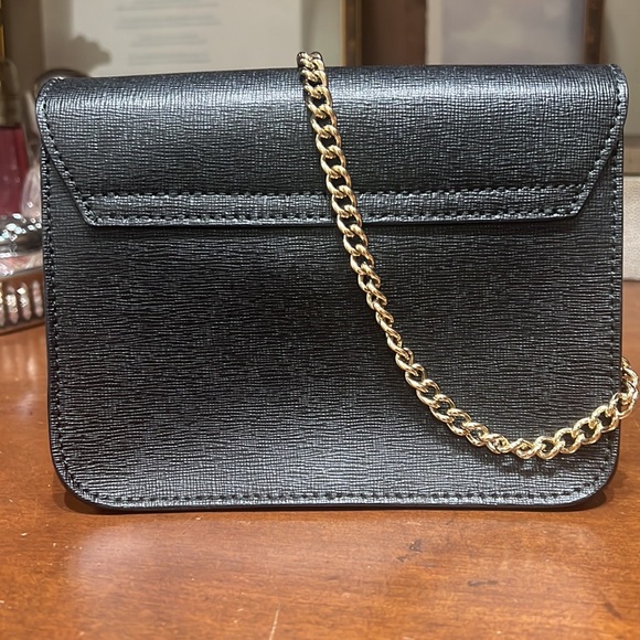 Furla Mini Leather Crossbody- Black - Picture 2 of 7